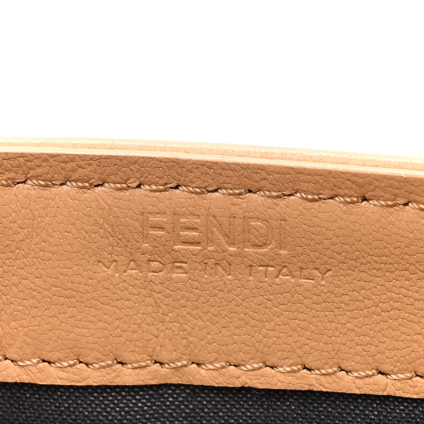 Nappa Matisse FF Embossed Continental Wallet On Chain Miele Scuro