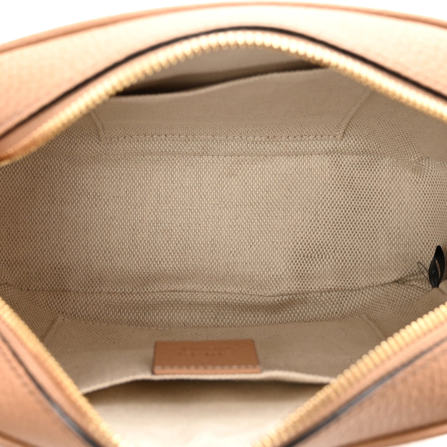 Pebbled Calfskin Small Soho Disco Bag Camelia