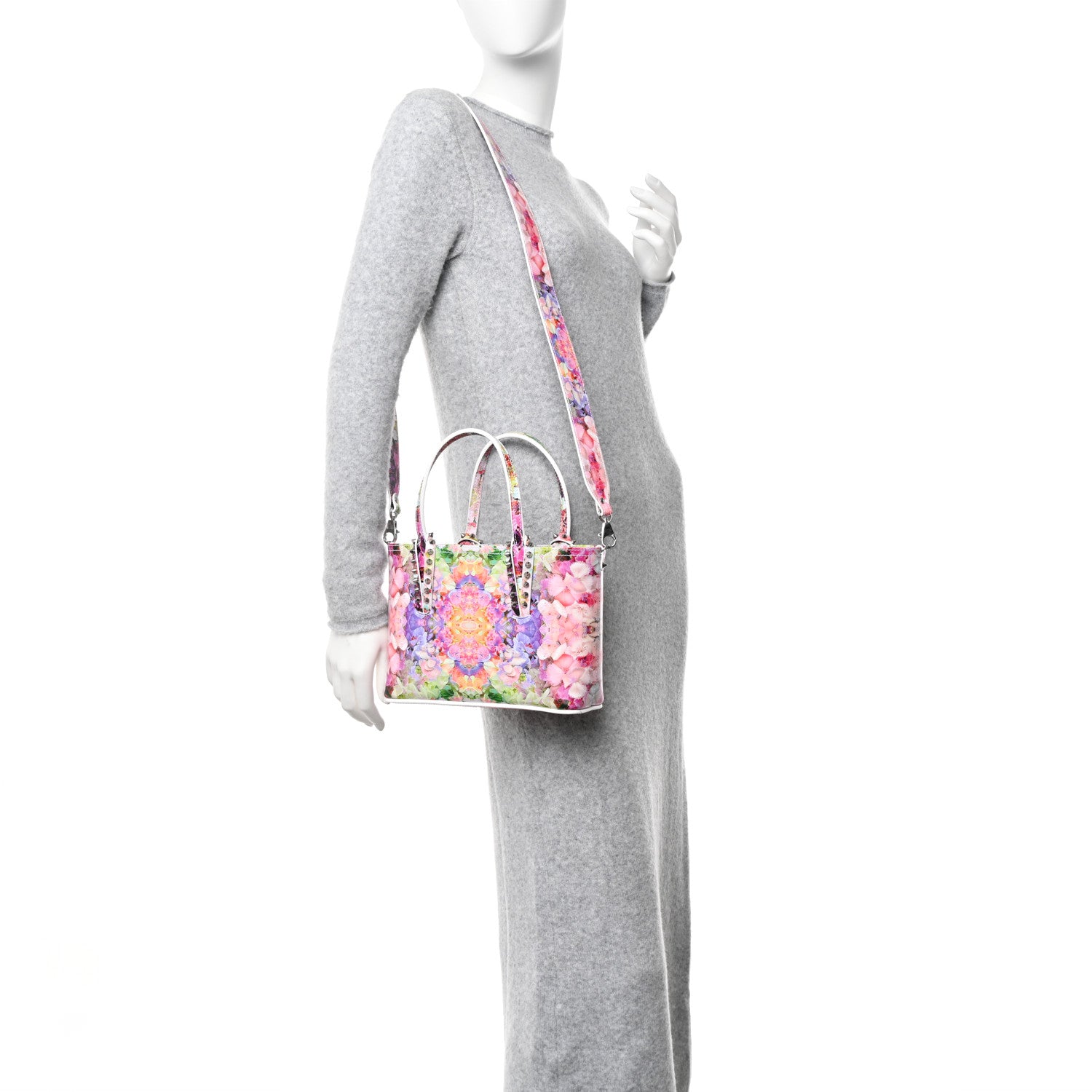 Christian Louboutin Calfskin Mini Paris Blooming Cabata Tote 2 of 9