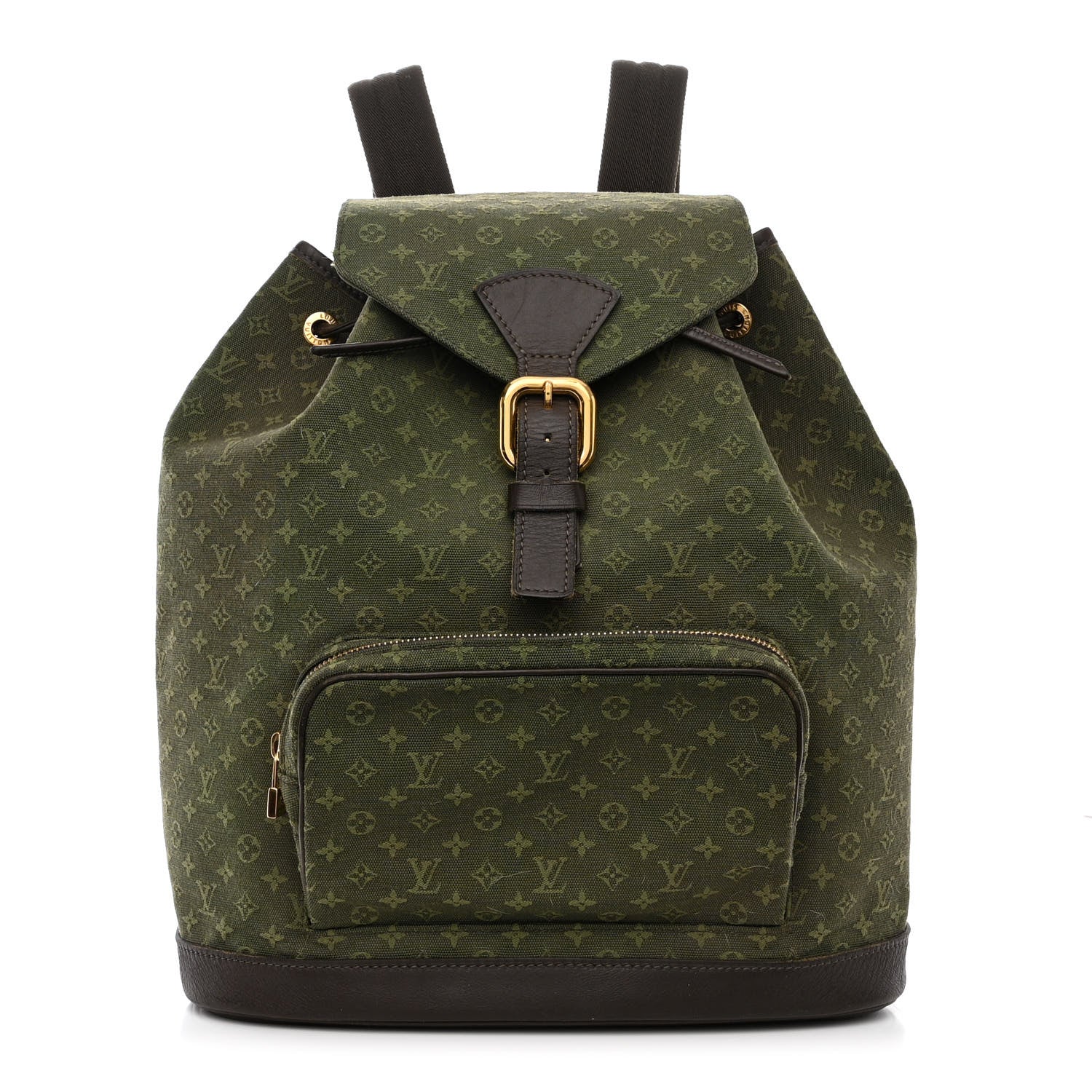 Louis Vuitton Mini Monogram Montsouris GM Backpack Kaki 1 of 11