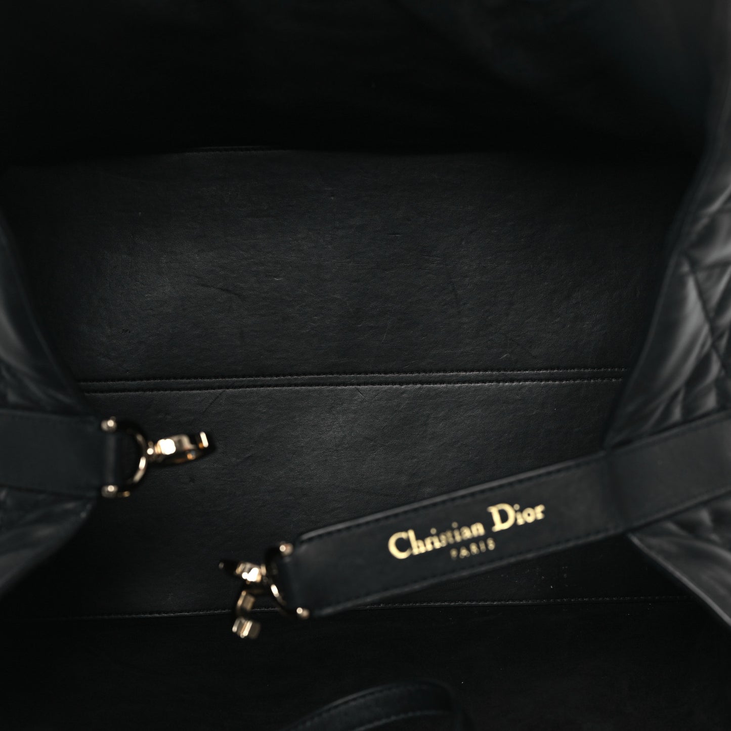 Calfskin Macrocannage Large Toujours Black