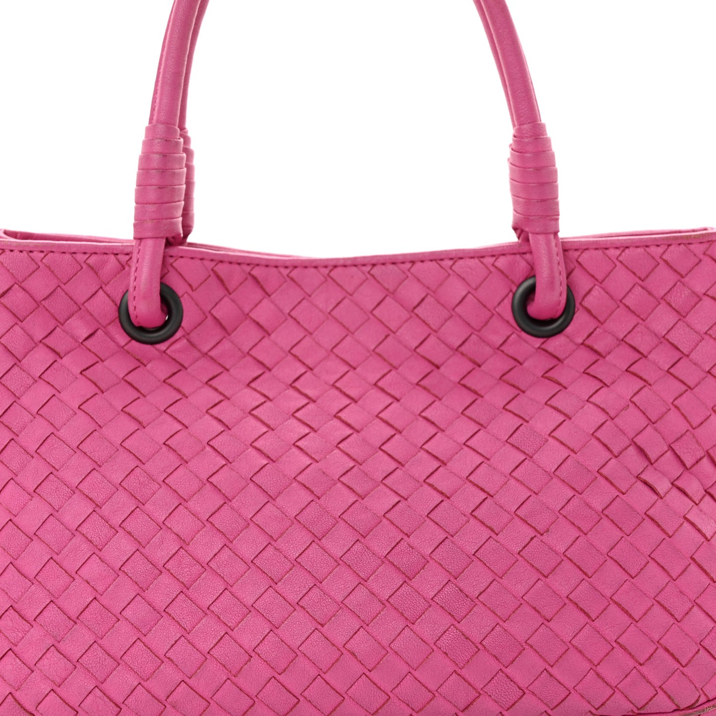 Nappa Intrecciato Small Tote Pink