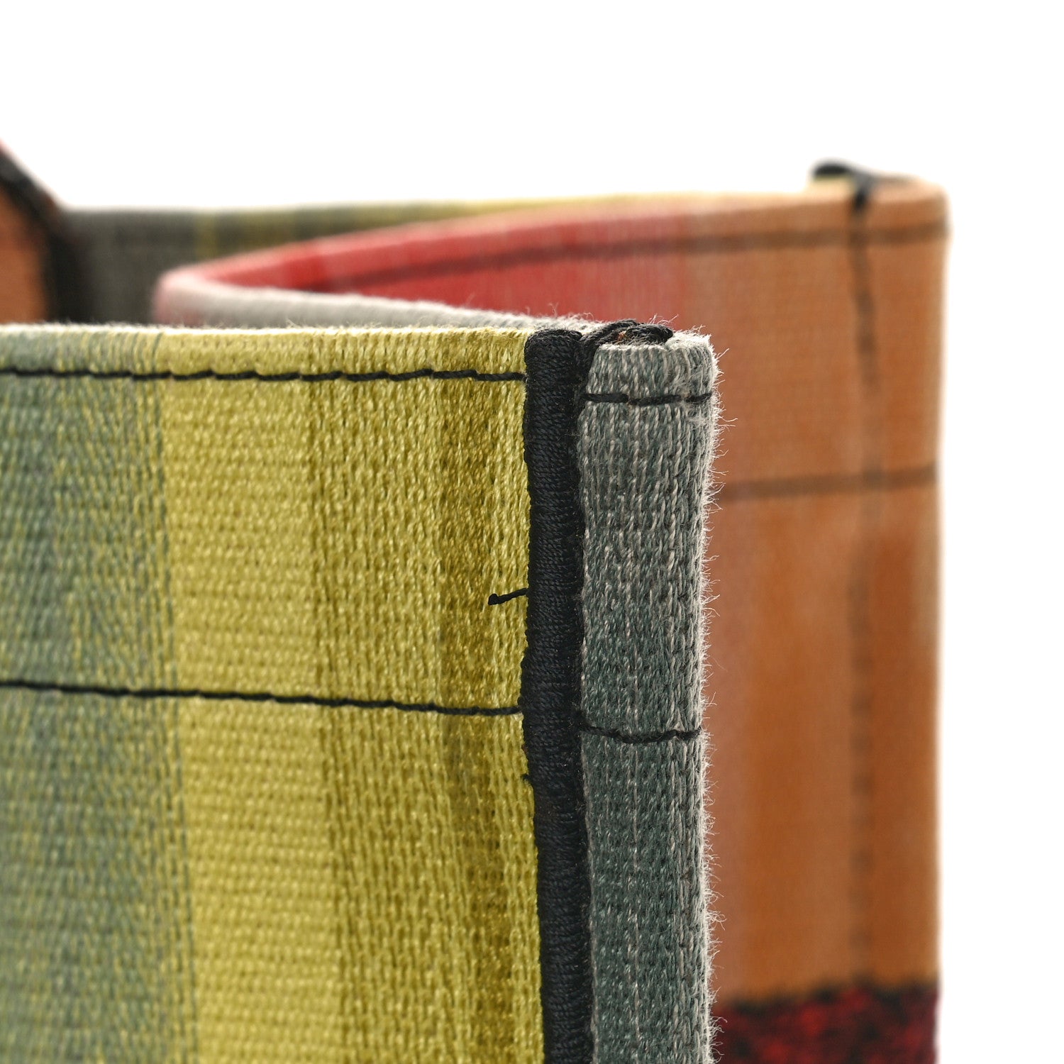 Christian Dior Canvas Embroidered Medium Dioraura Book Tote Multicolor 10 of 15