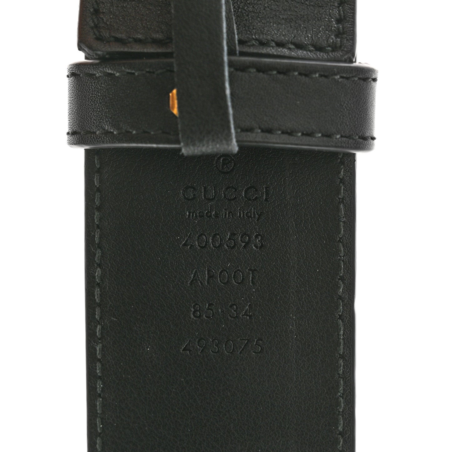 Calfskin Double G 40mm Belt 85 34 Black