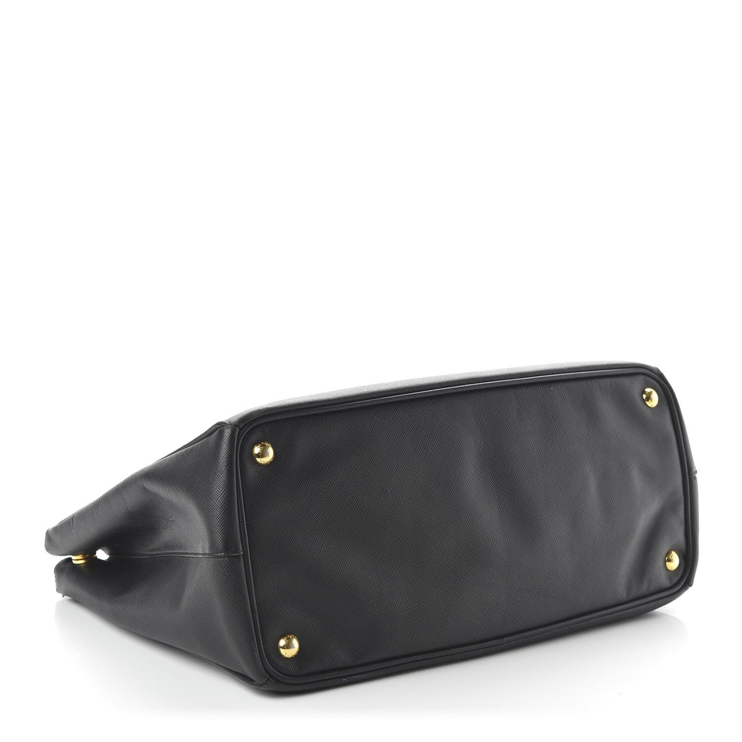 Saffiano Large Galleria Double Zip Tote Black