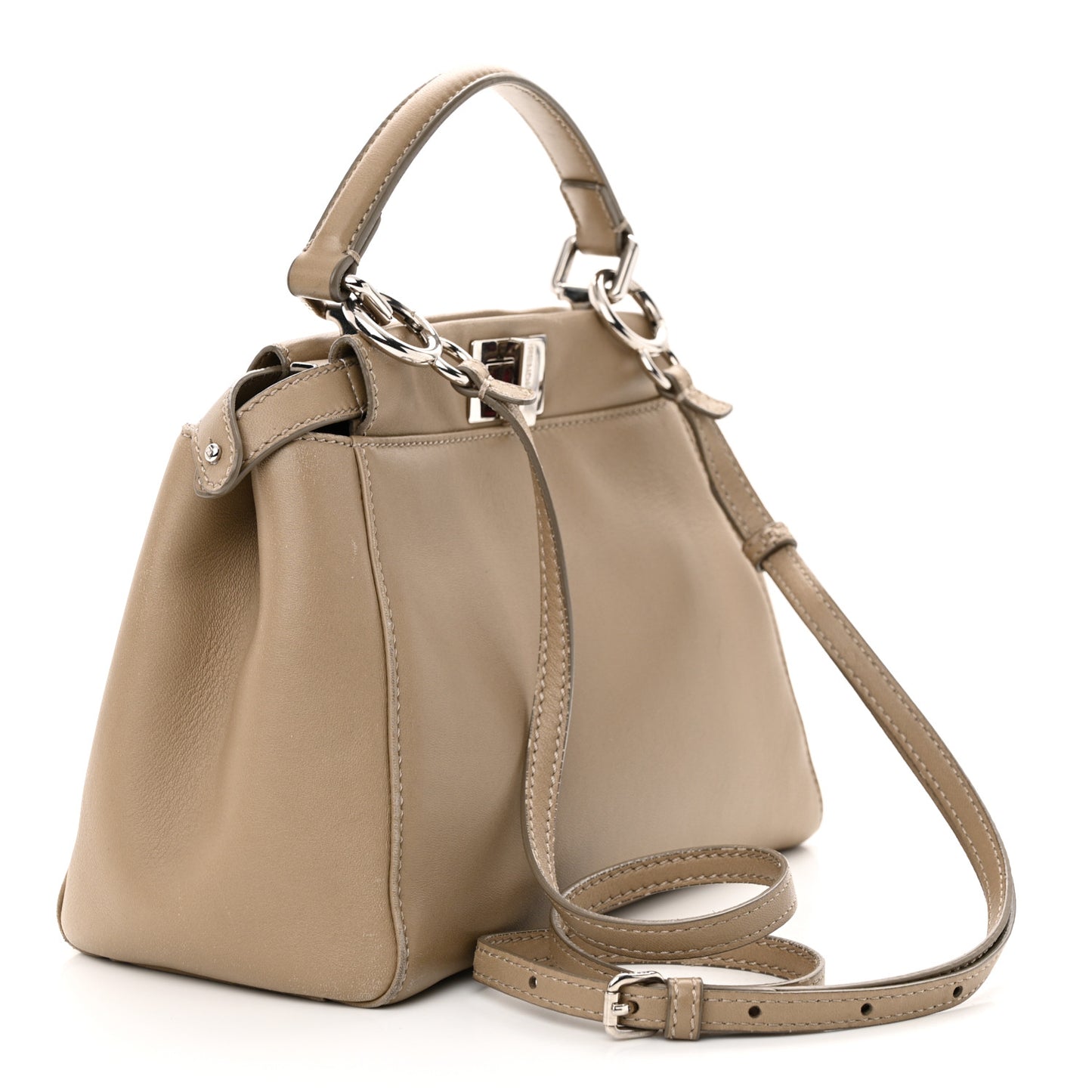 Nappa Mini Peekaboo Iconic Satchel Tortora