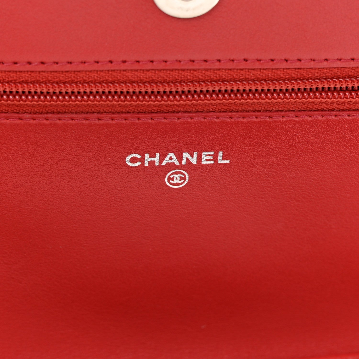 Chanel Caviar Quilted Boy Wallet On Chain WOC Red 6 of 17