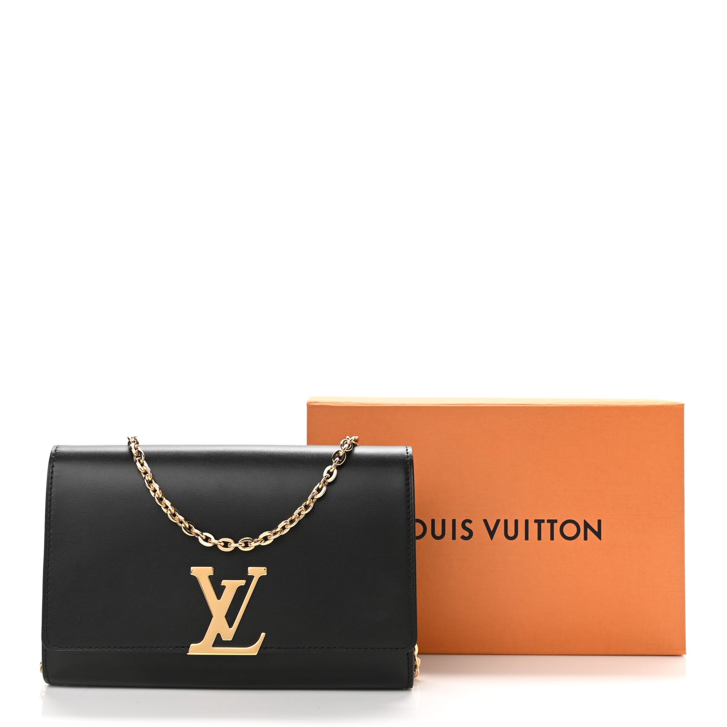 Calfskin Chain Louise MM Black