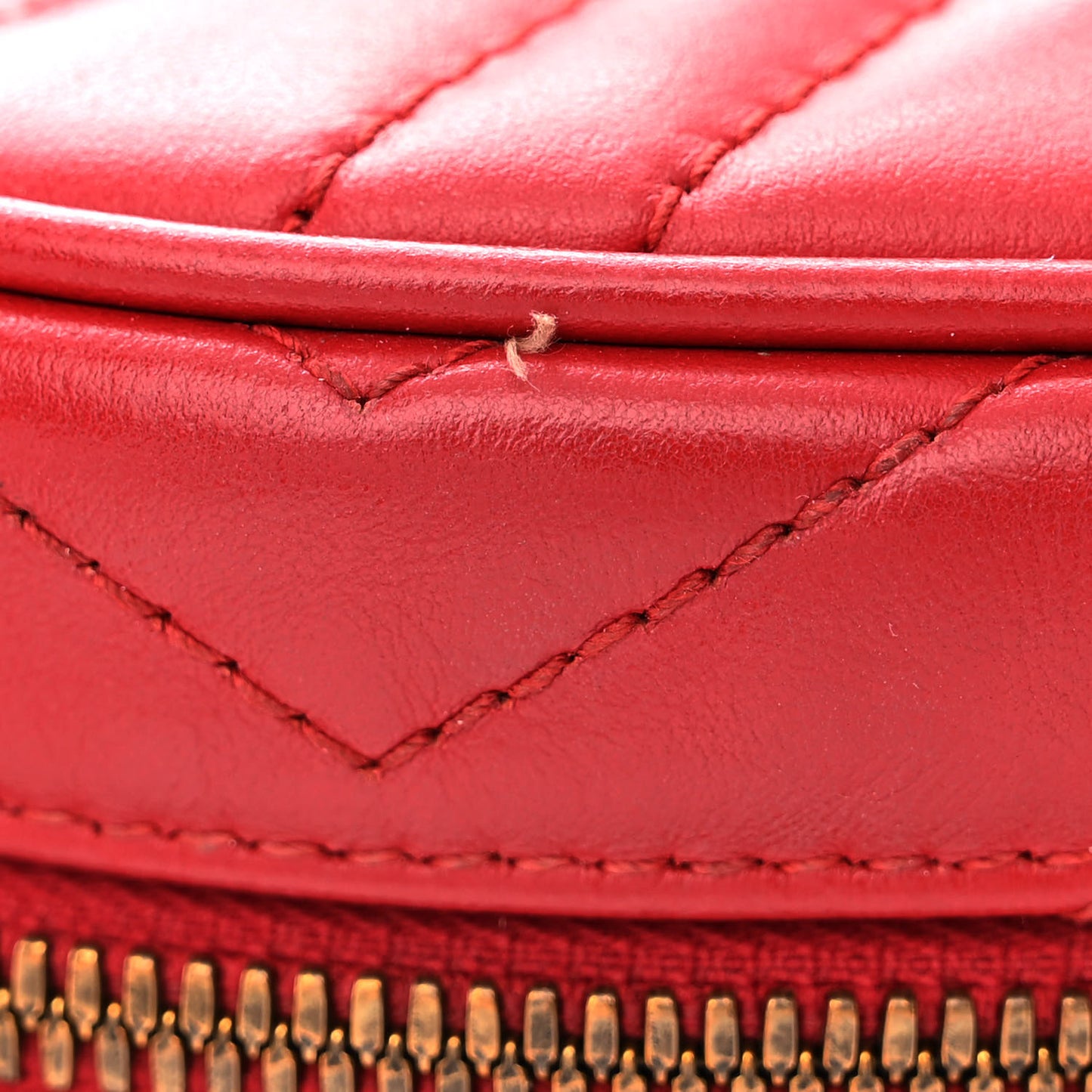 Calfskin Matelasse Mini GG Marmont Round Backpack Hibiscus Red