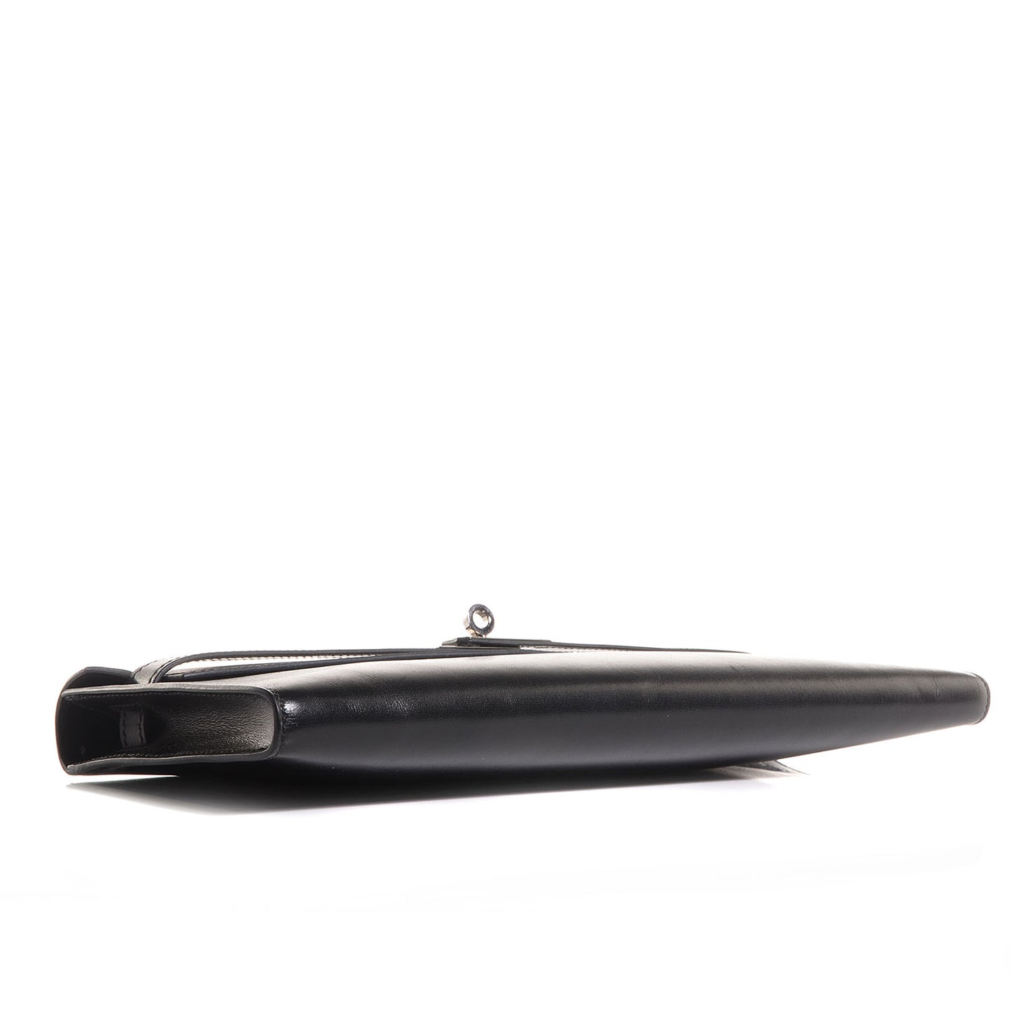 Box Kelly Cut Clutch Black