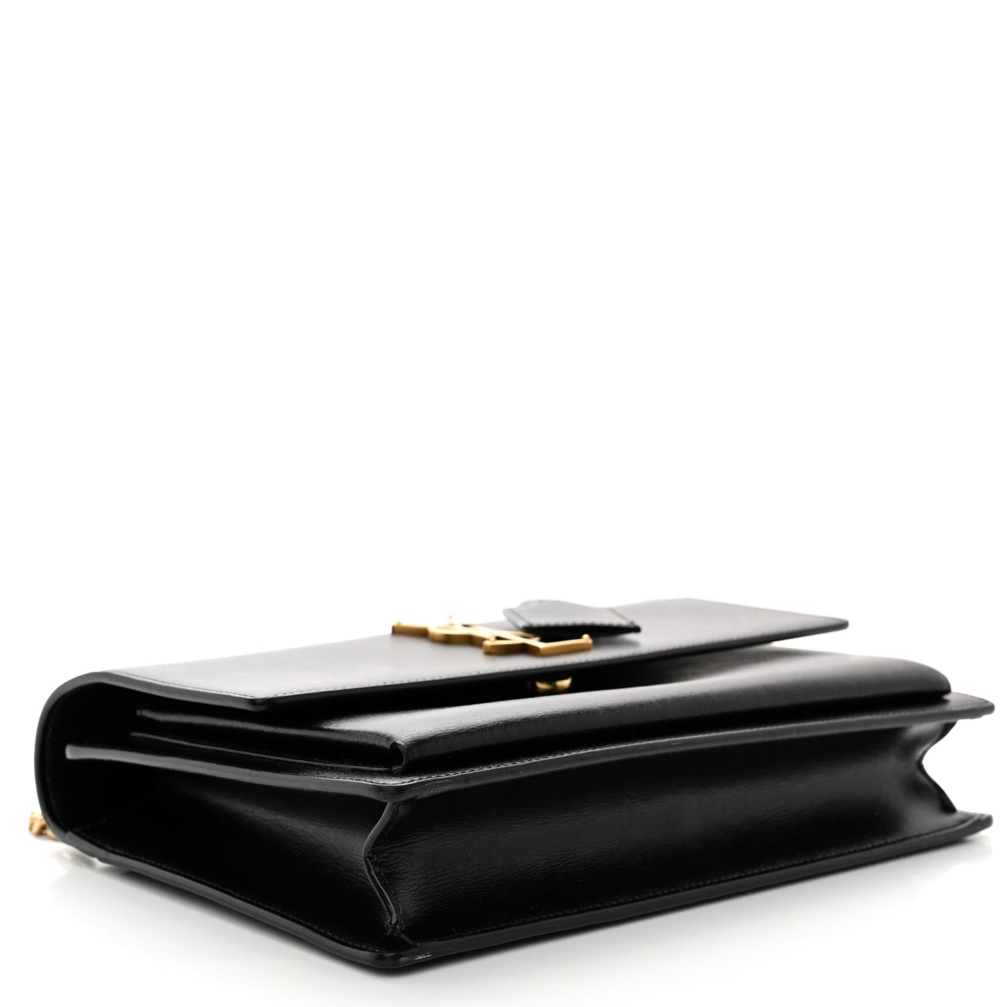 Smooth Calfskin Medium Monogram Sunset Satchel Black