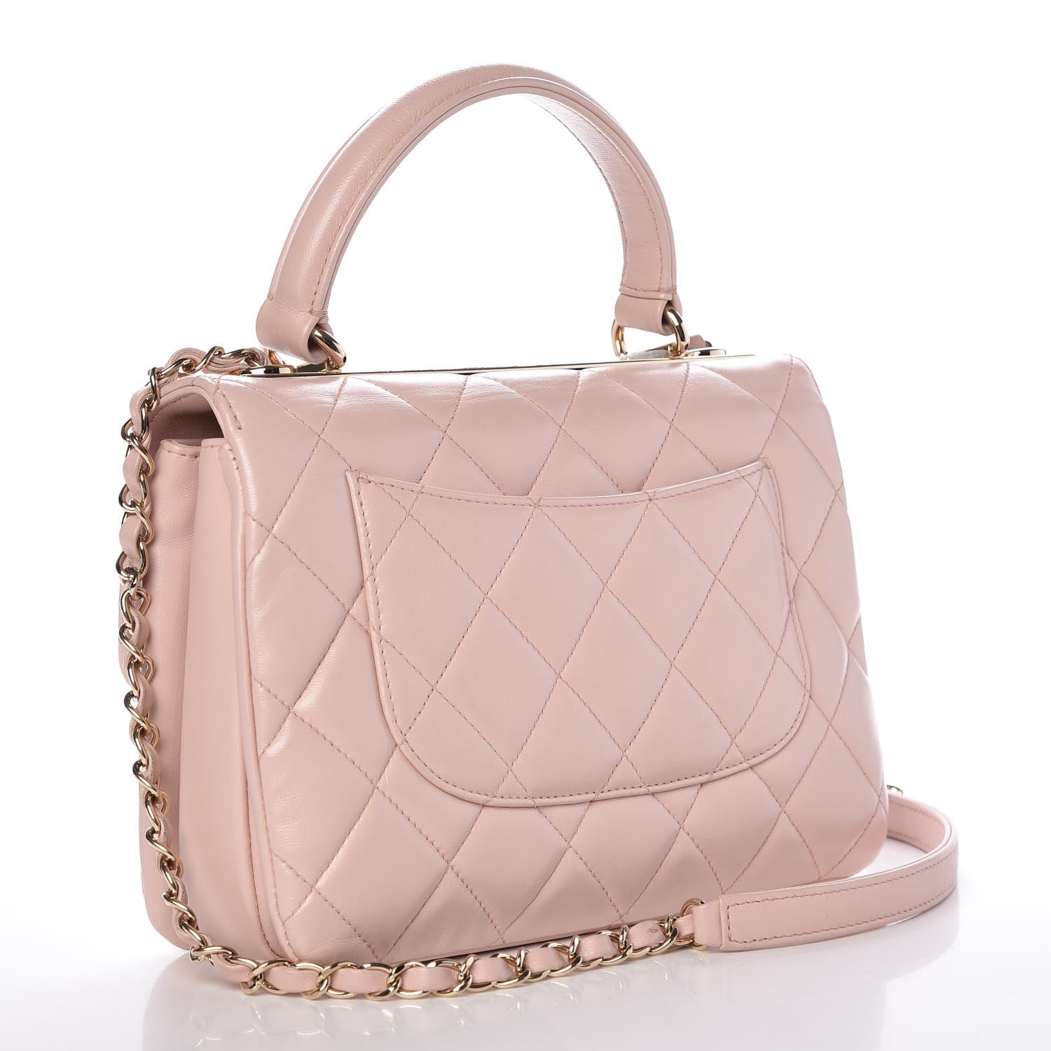Chanel Lambskin Quilted Small Trendy CC Flap Dual Handle Bag Light Pink 3 of 11