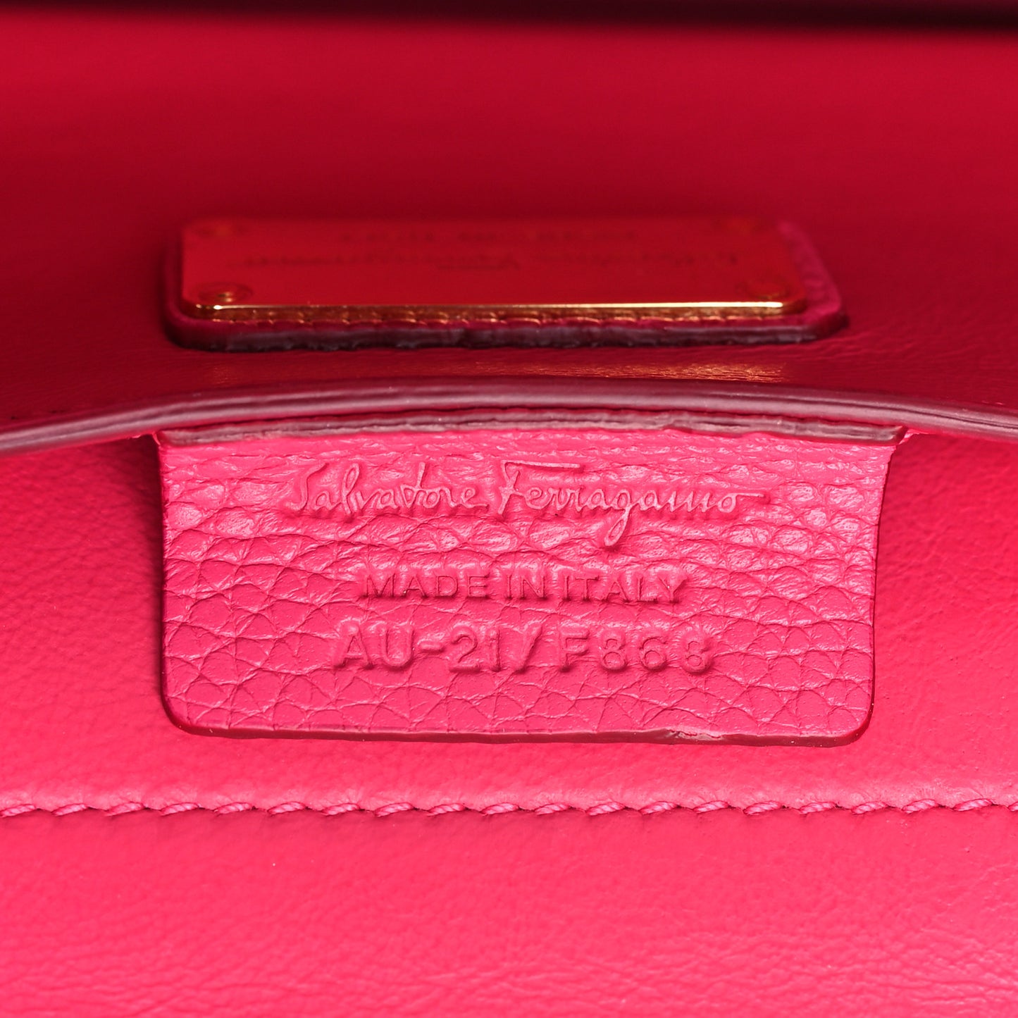 Grained Calfskin Ably Shoulder Bag Pink
