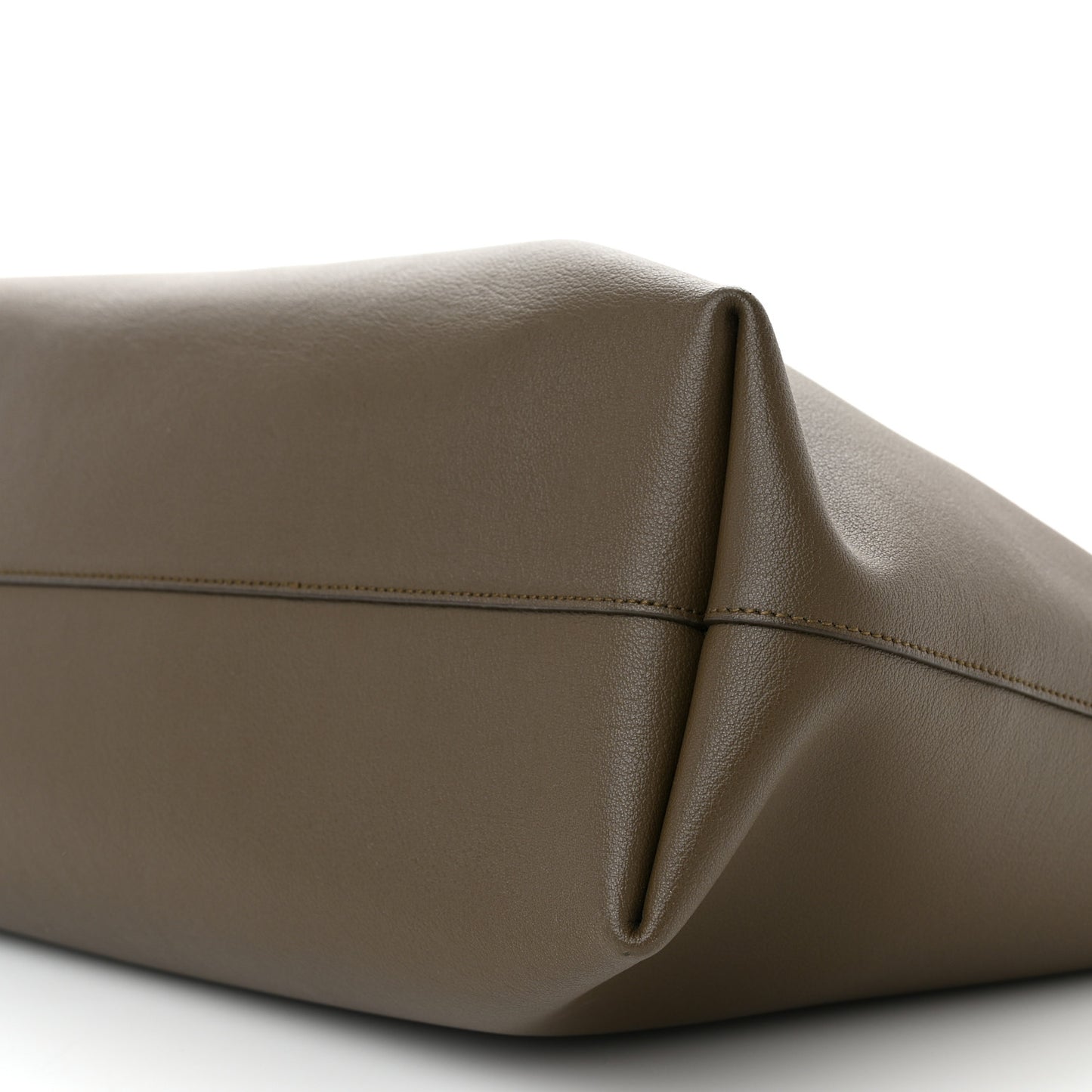 Calfskin Large Shopping Tote Kaki
