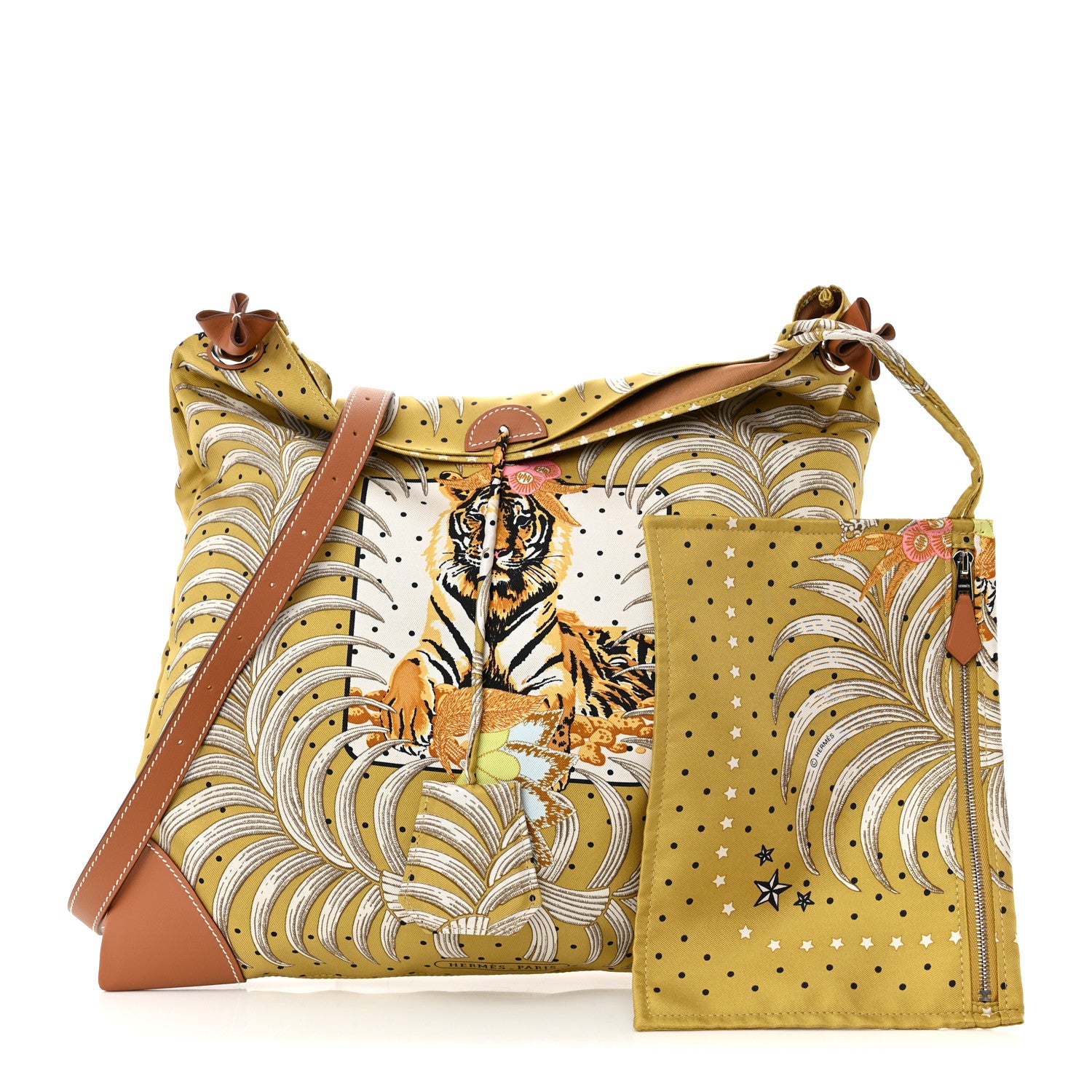 Hermes Silk Barenia Tiger Royal Silky City 33 Bag 1398613 