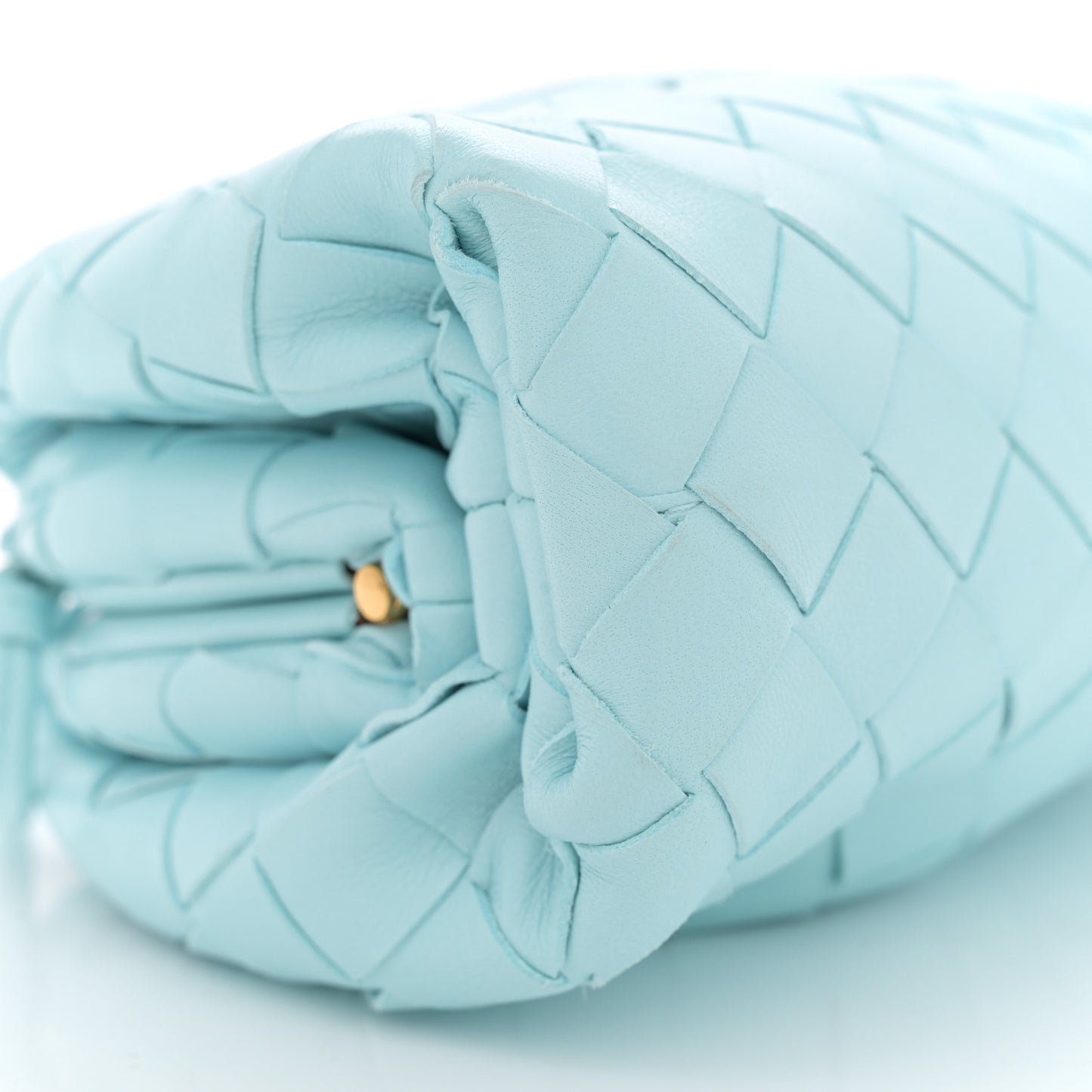 Nappa Intrecciato The Mini Pouch Pale Blue
