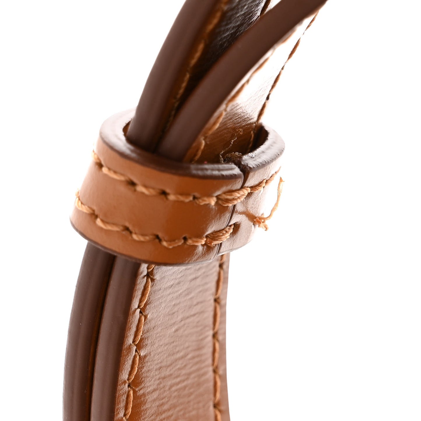 Smooth Calfskin Four Ring Knuckle Crossbody Bag Tan
