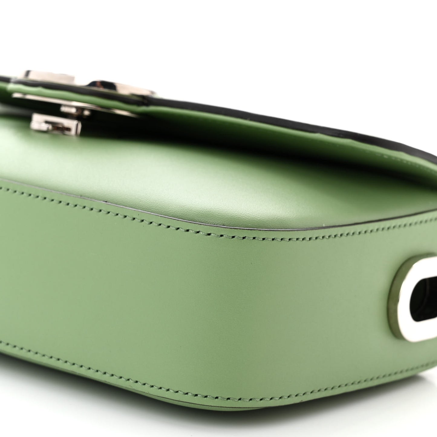 Calfskin Petite GG Mini Shoulder Bag Light Green