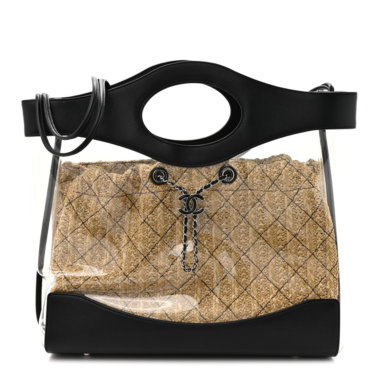 Chanel Calfskin PVC Quilted Chanel 31 Bag Black 1 of 13
