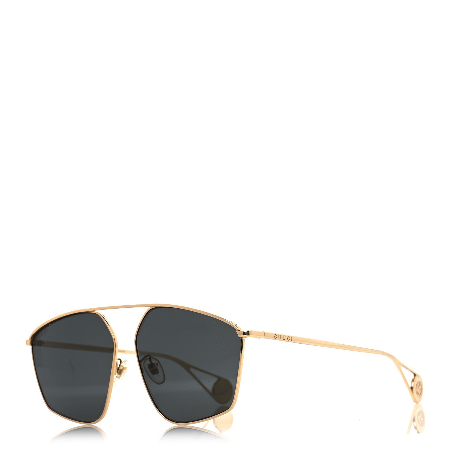Gucci Square Frame GG0437SA Sunglasses Gold 1711161  display picture 2