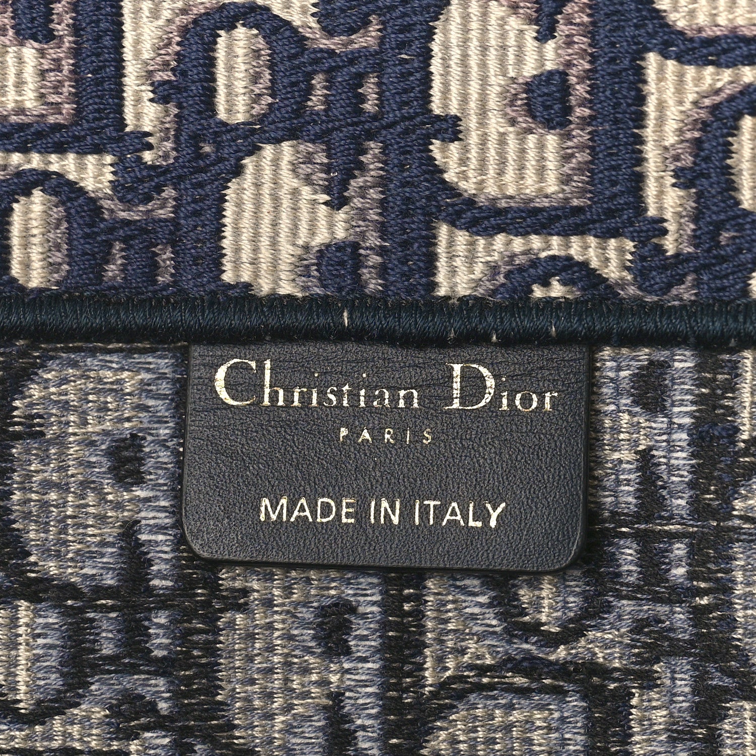 Christian Dior Oblique Large Book Tote Blue Multicolor 6 of 8