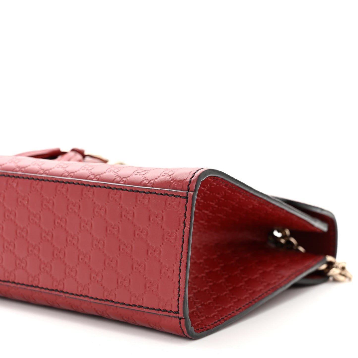 Microguccissima Medium Emily Chain Shoulder Bag Red