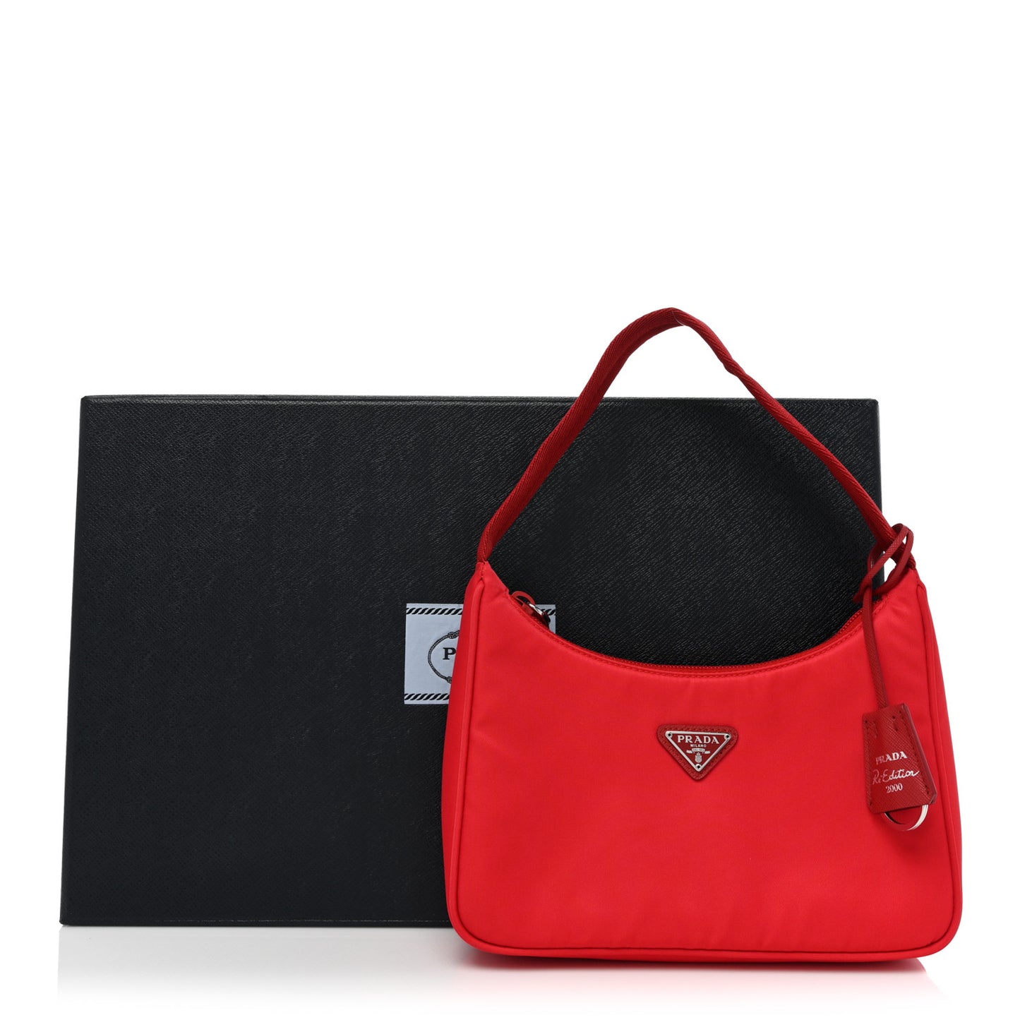 Tessuto Nylon Mini Re-Edition 2000 Bag Rosso