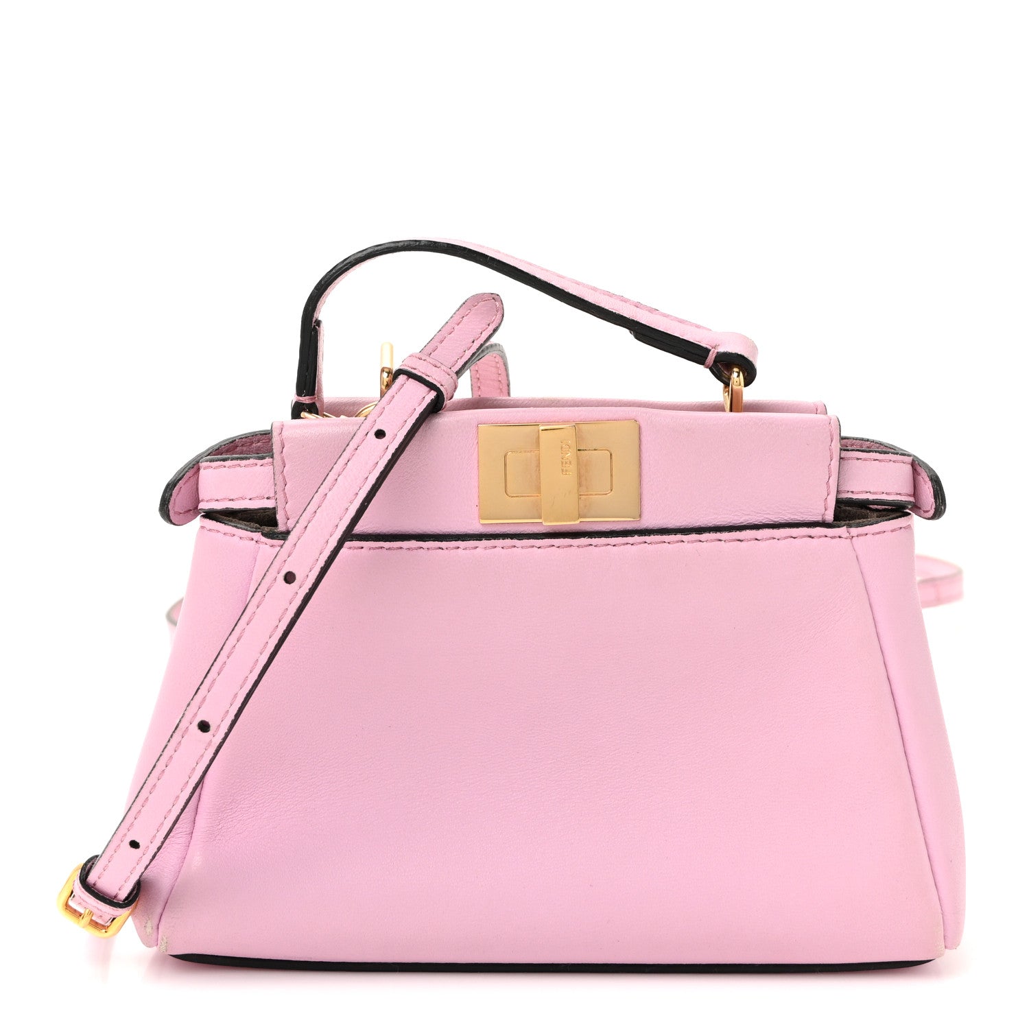 Fendi Shiny Nappa Micro Peekaboo Iconic Satchel Lavanda 1807258