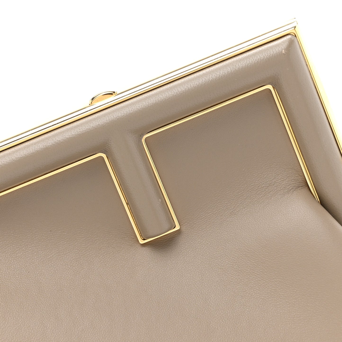 Shiny Nappa Small Fendi First Dove Gray