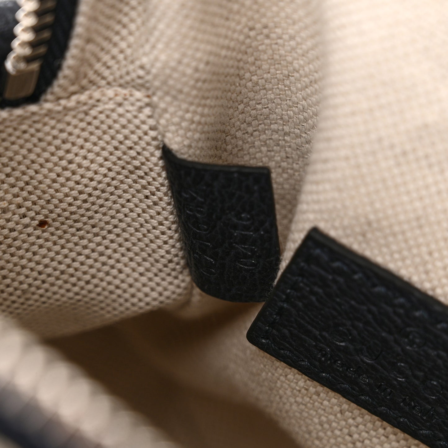 GG Supreme Monogram Textured Dollar Calfskin Web Mini Ophidia Double Zip Messenger Bag Beige Blue