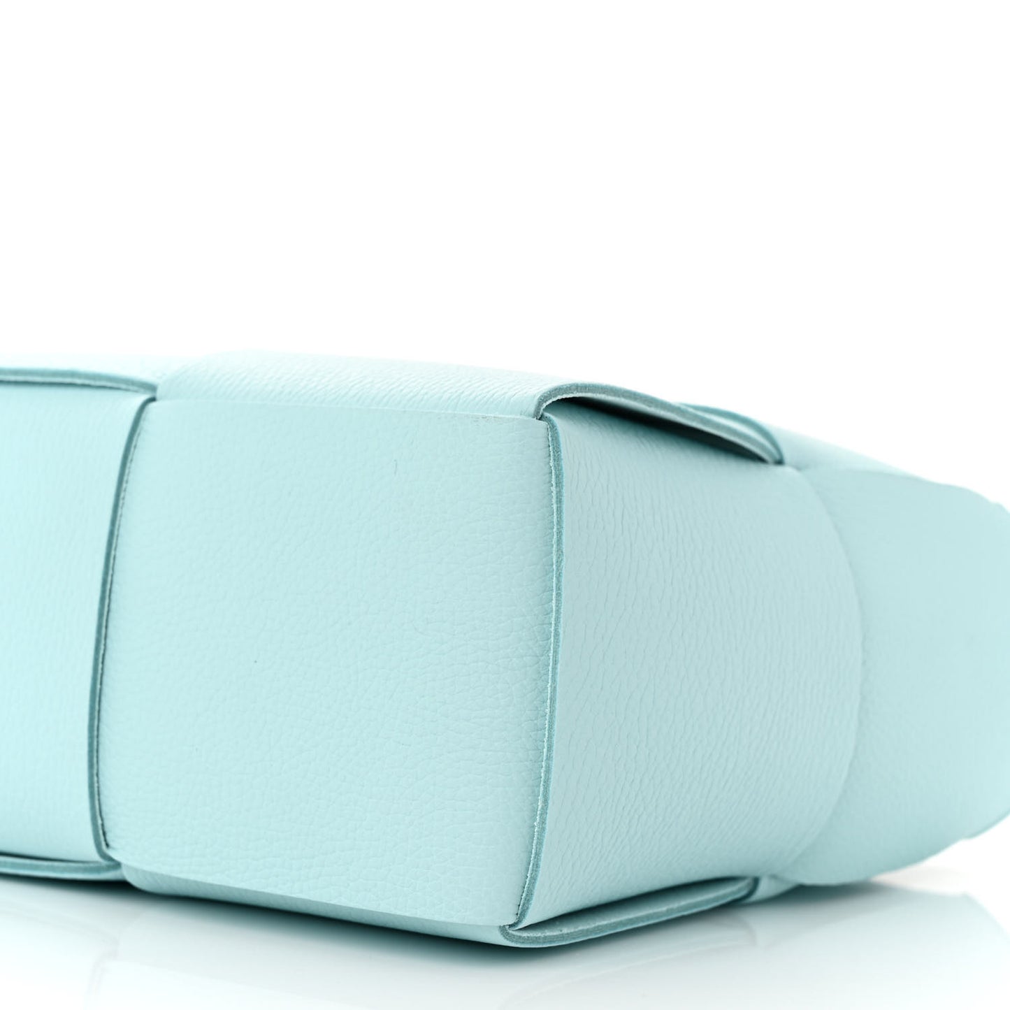 Grained Calfskin Maxi Intrecciato Mini Arco Tote Pale Blue