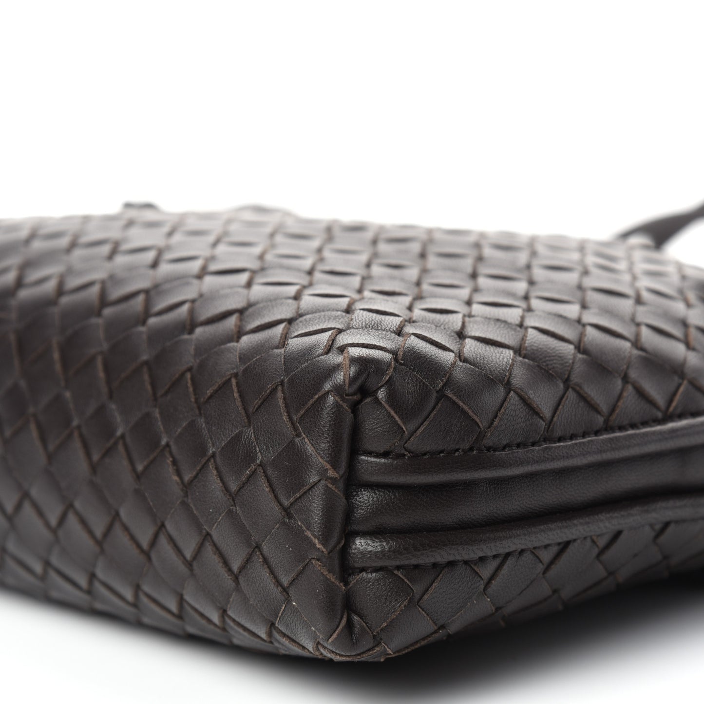 Nappa Intrecciato Nodini Bag Ebano