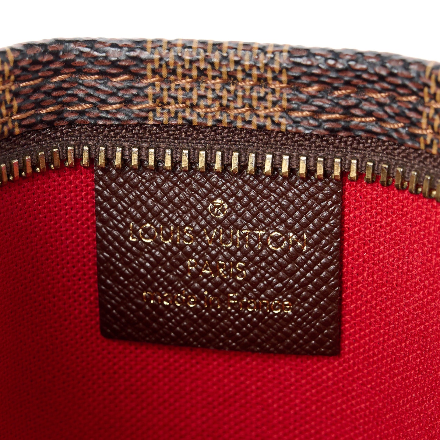 Damier Ebene Trousse Make Up Bag Pochette