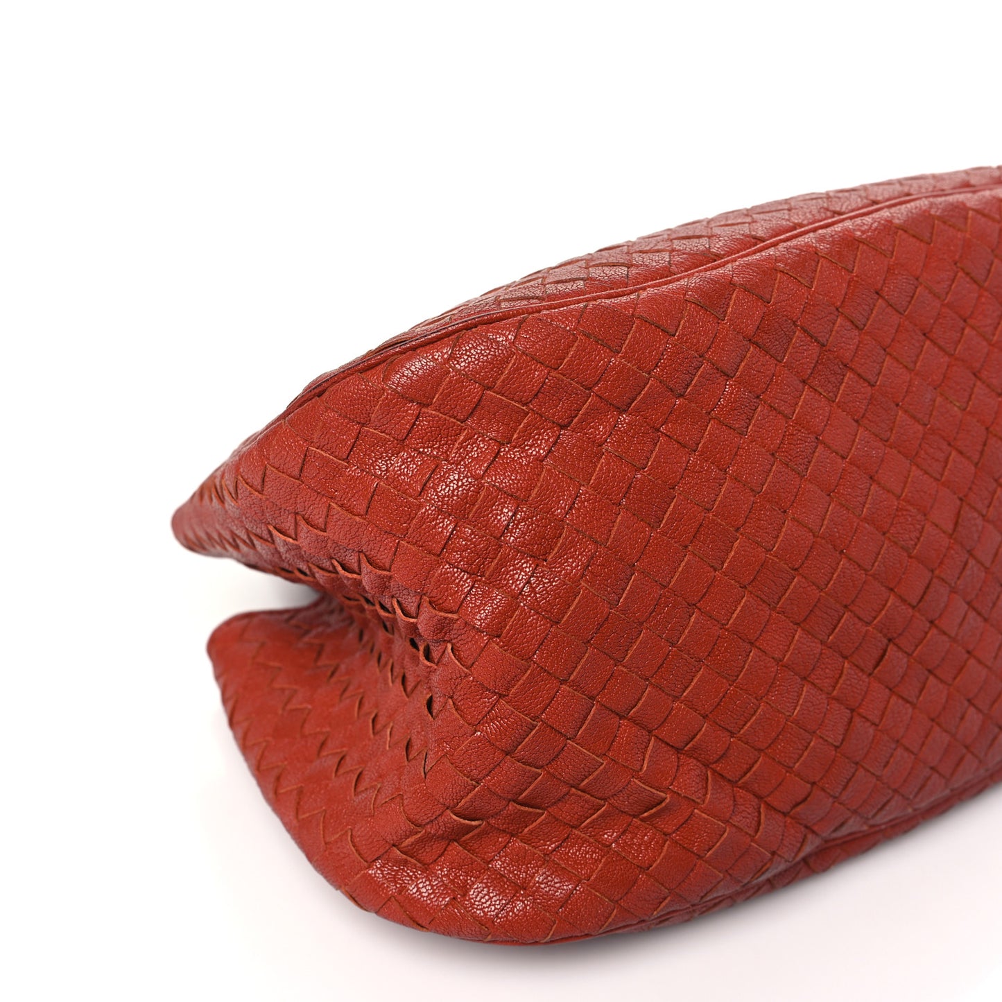 Nappa Intrecciato Woven Tote Terracota