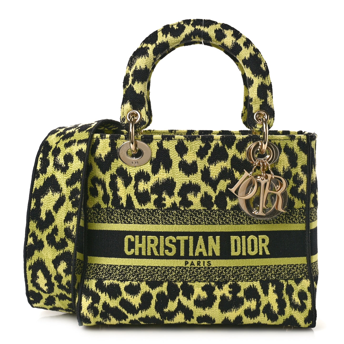 Canvas Mizza Embroidered Medium Lady D-Lite Lime Pop