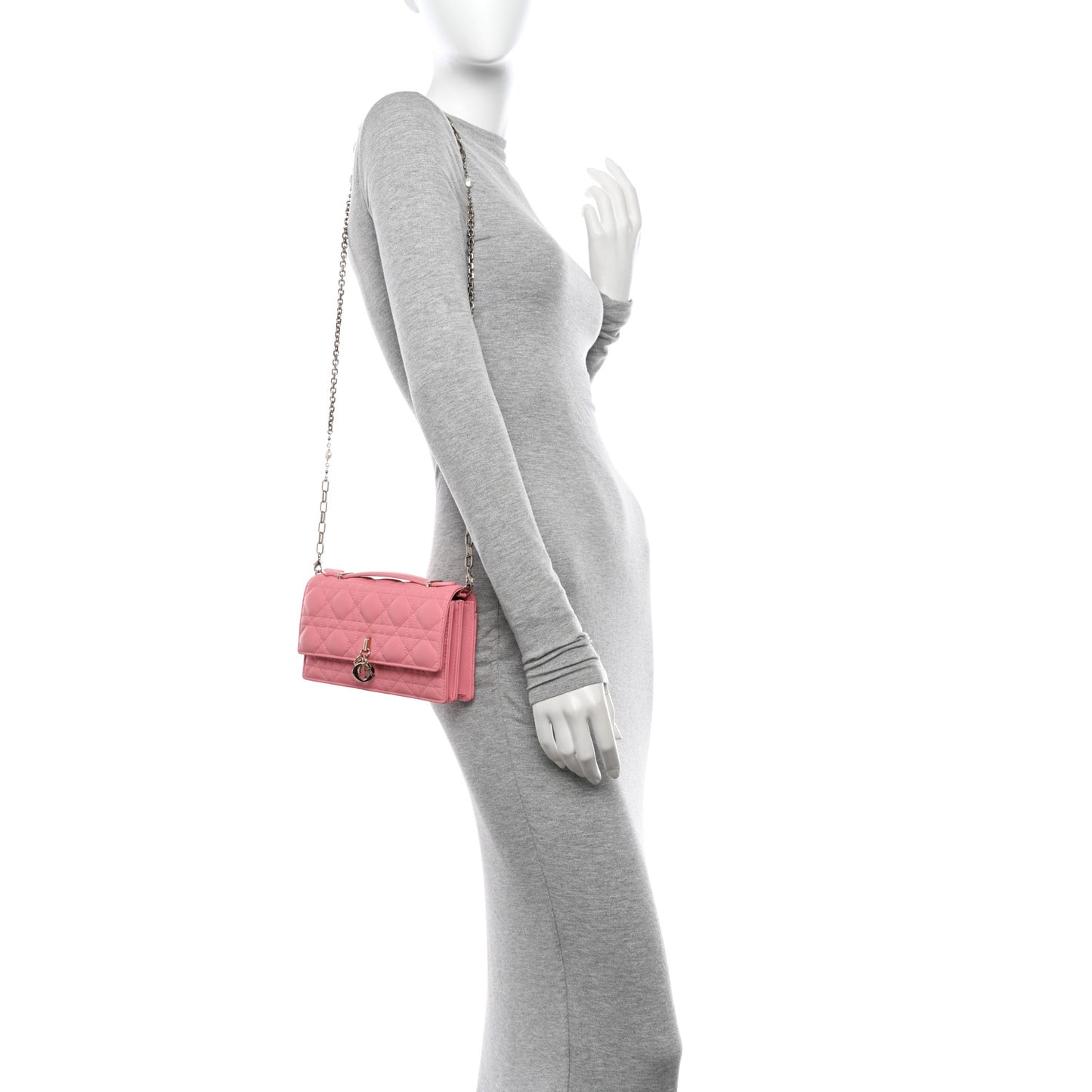 Lambskin Cannage Mini My Dior Bag Pink