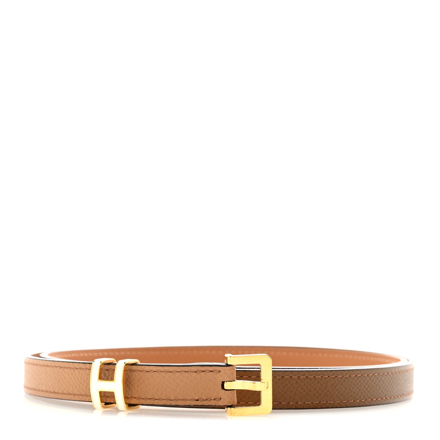HERMES ベルト Hermes Epsom 15mm Pop H Belt 85 34 Craie Biscuit Alezan 1826325