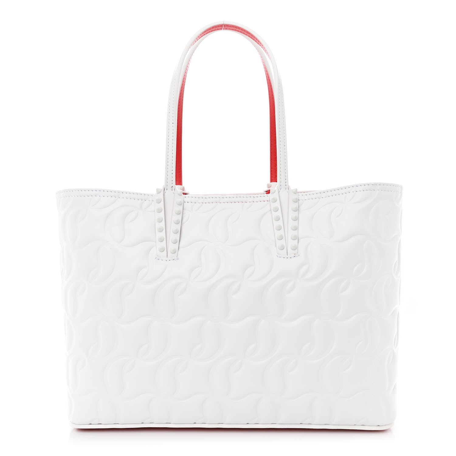 Christian Louboutin Nappa Embossed East West Cabata Tote White 3 of 12