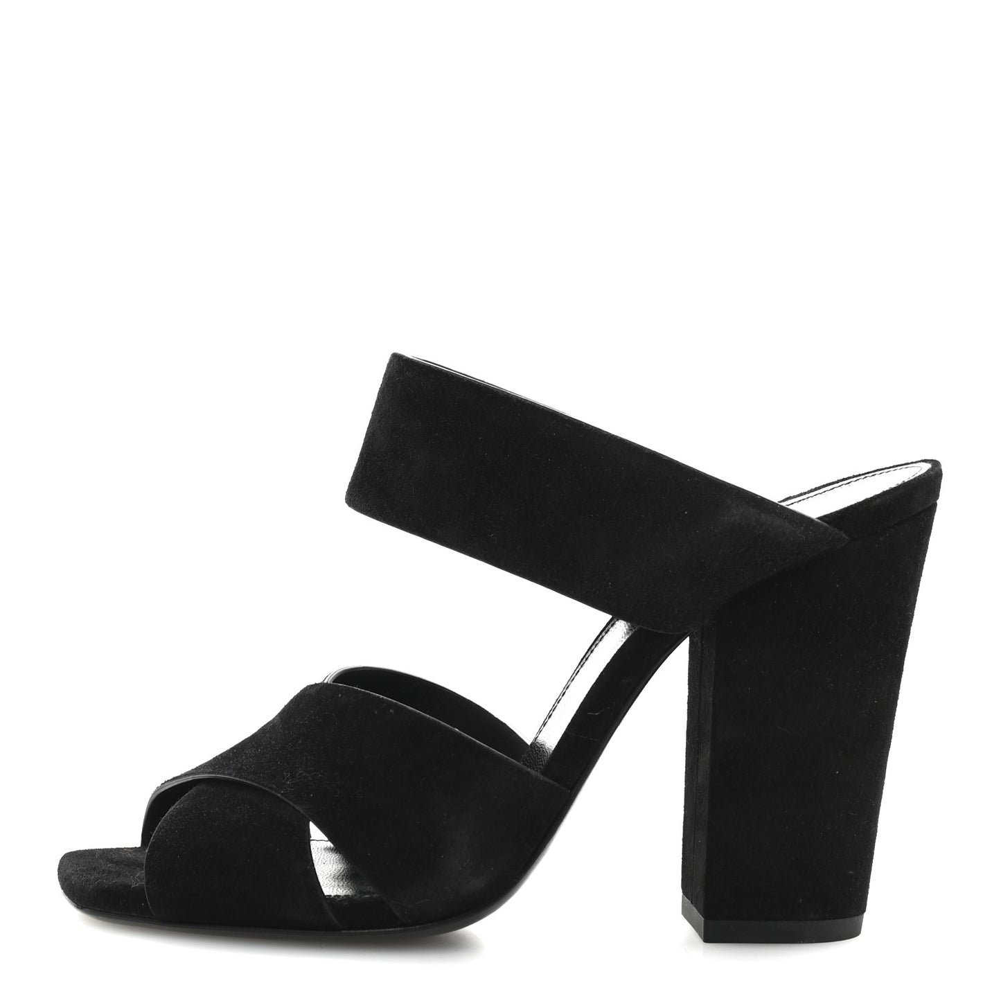 Suede Oak 100 Mule Sandals 37 Black