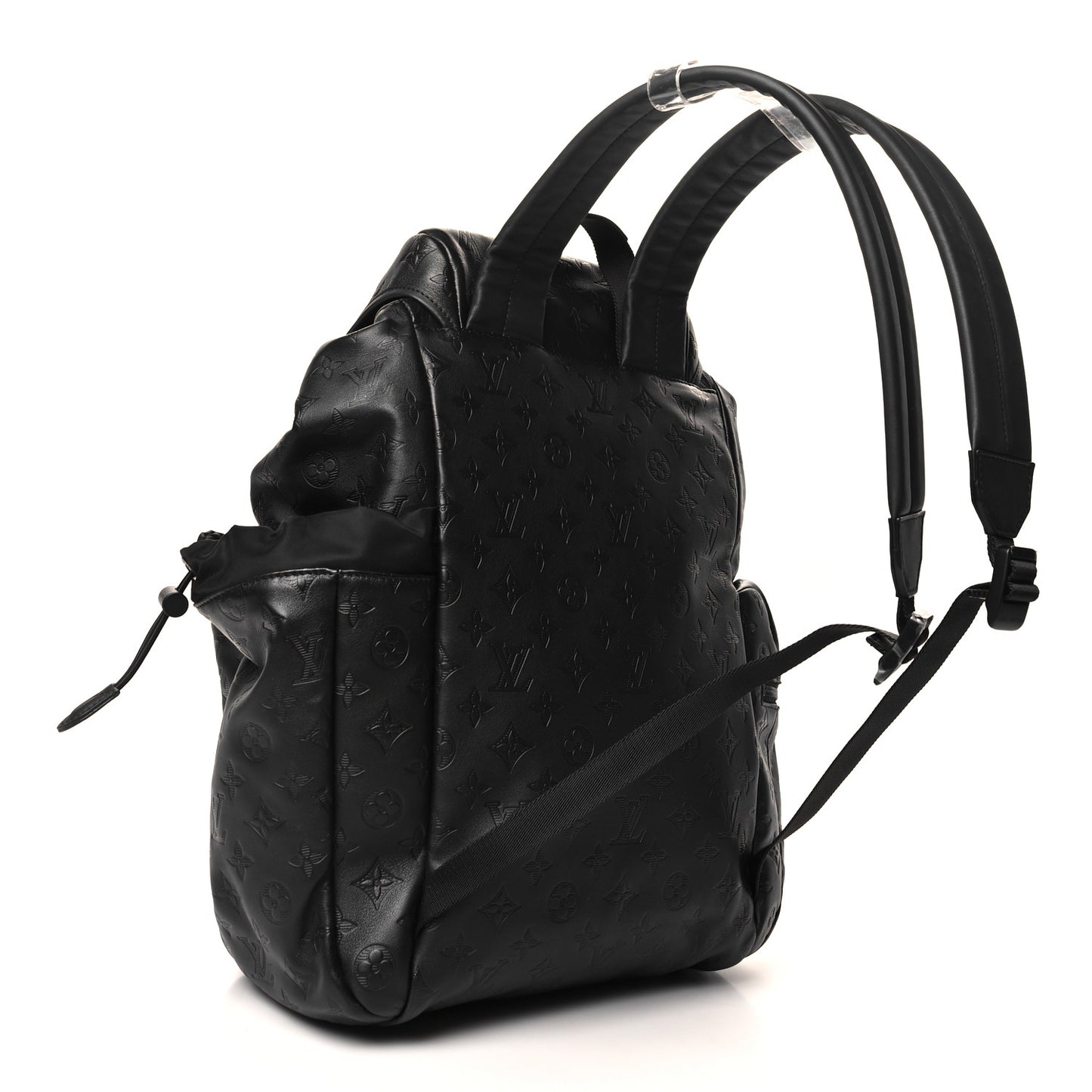 Calfskin Monogram Shadow Discovery Backpack Black