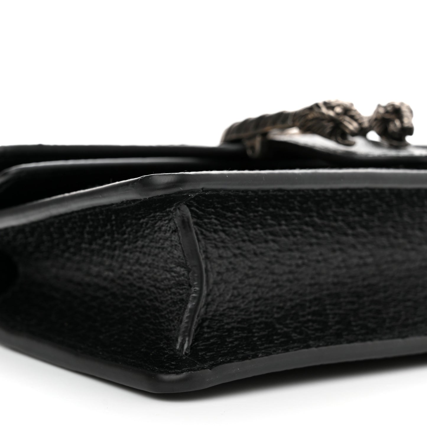 Jacquard Black Denim GG Monogram Super Mini Dionysus Shoulder Bag Black Ivory