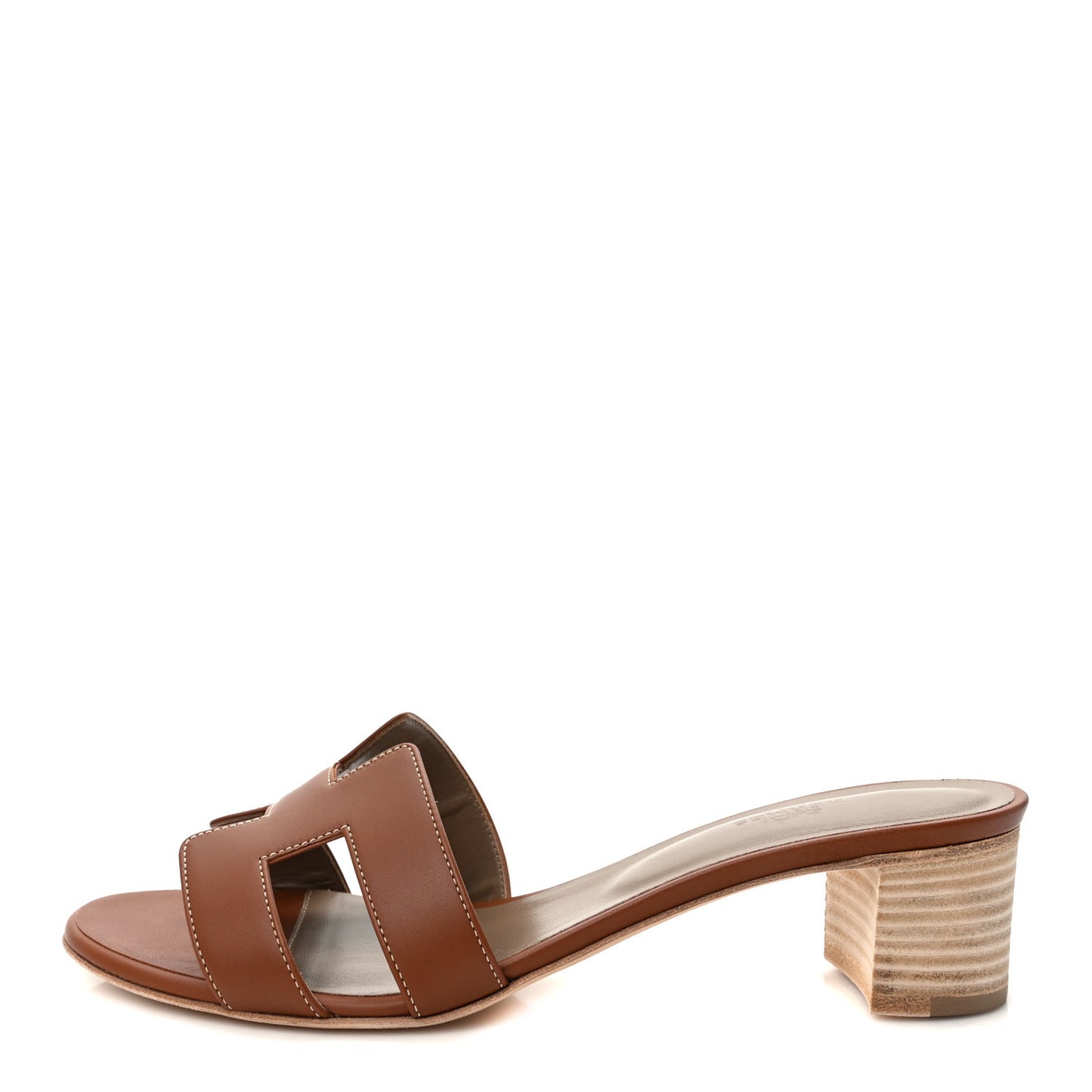 Calfskin Oasis Sandals 41.5 Gold