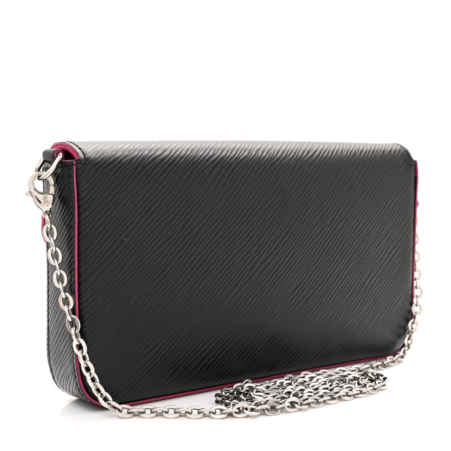Epi Pochette Felicie Black Hot Pink