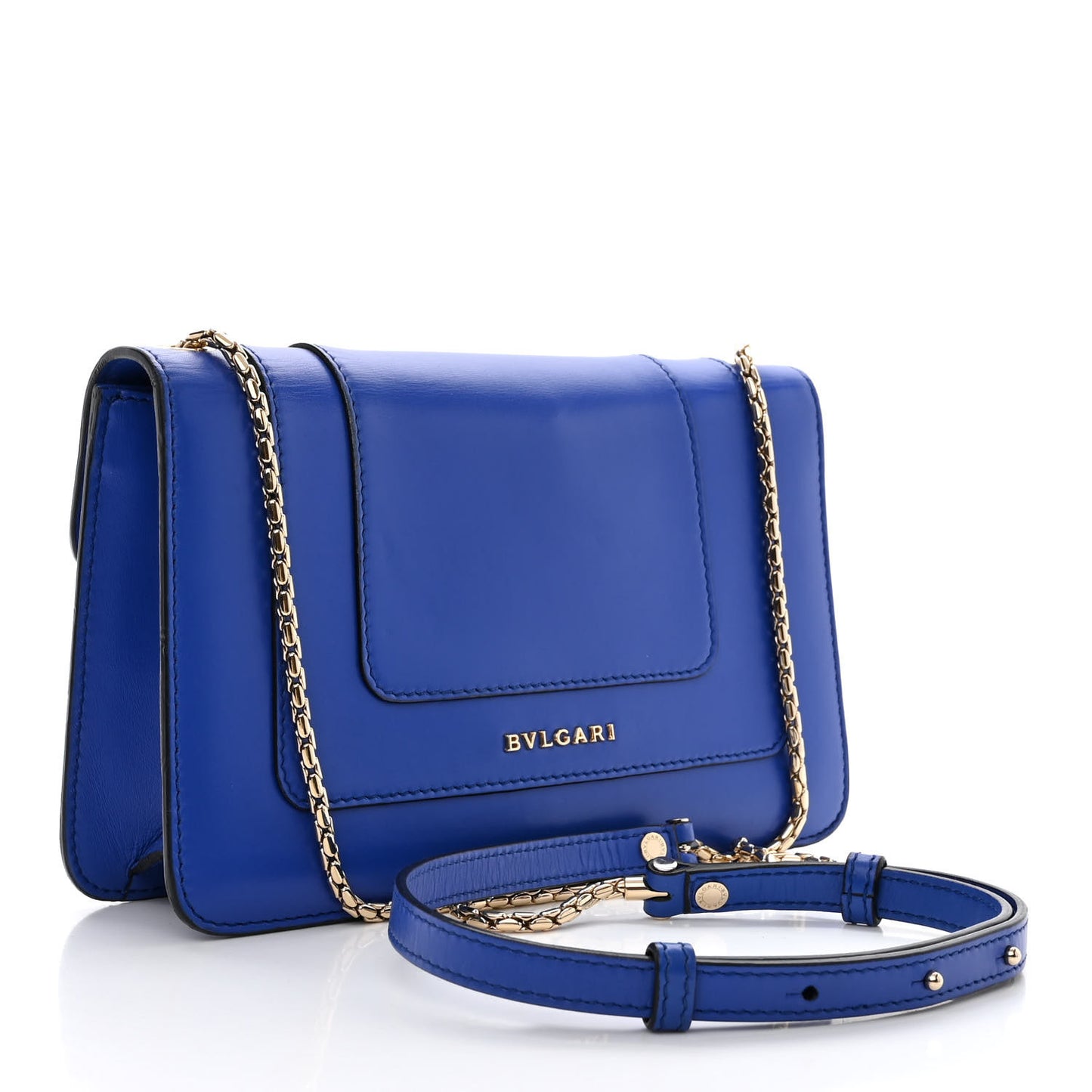 Calfskin Serpenti Forever Crossbody Bag Blue