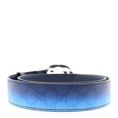 Interlocking Gradient GG Chroma 40mm Belt 85 34 Blue Agata