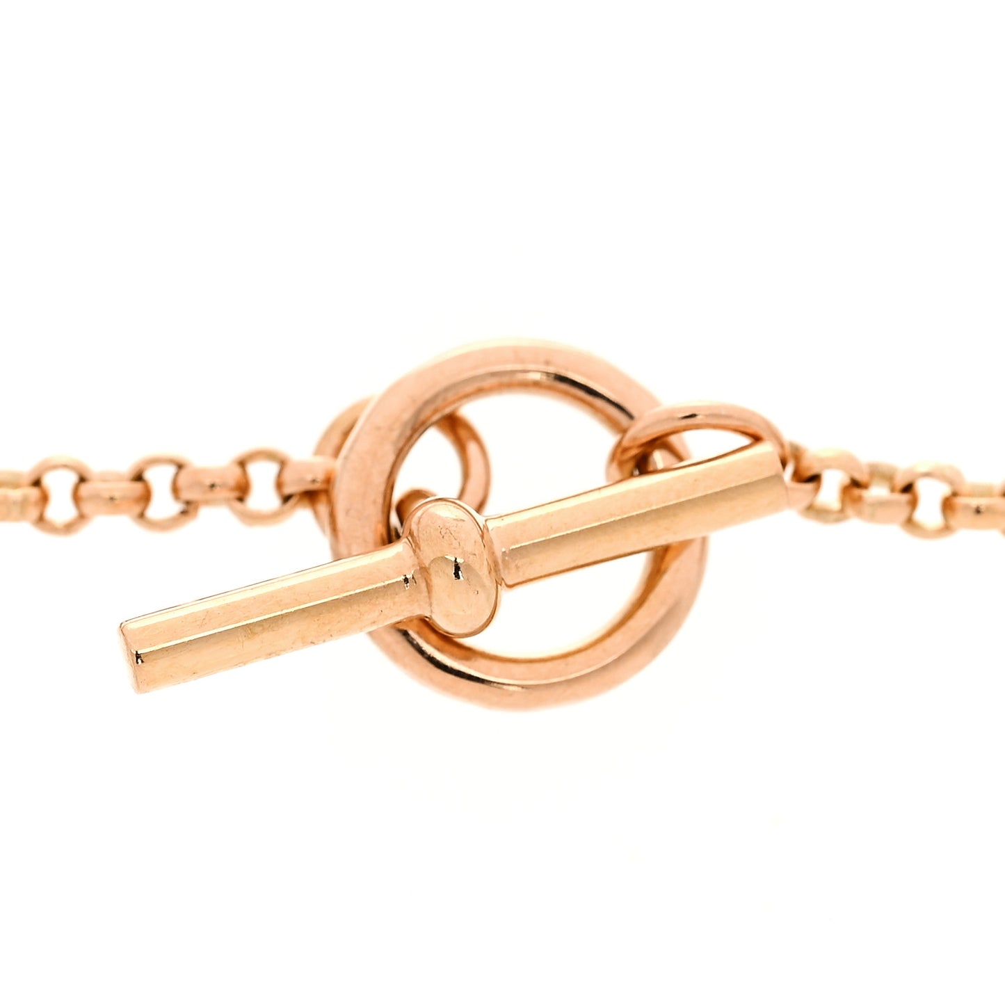18K Rose Gold Diamond PM Ex-Libris Bracelet SH