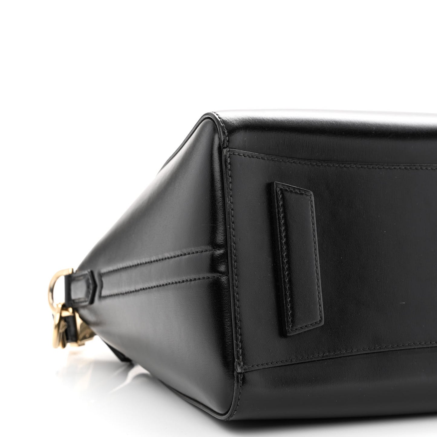 Shiny Lord Calfskin Small Antigona Black