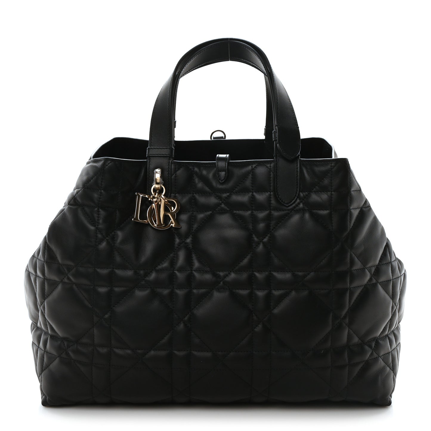 Calfskin Macrocannage Large Toujours Black