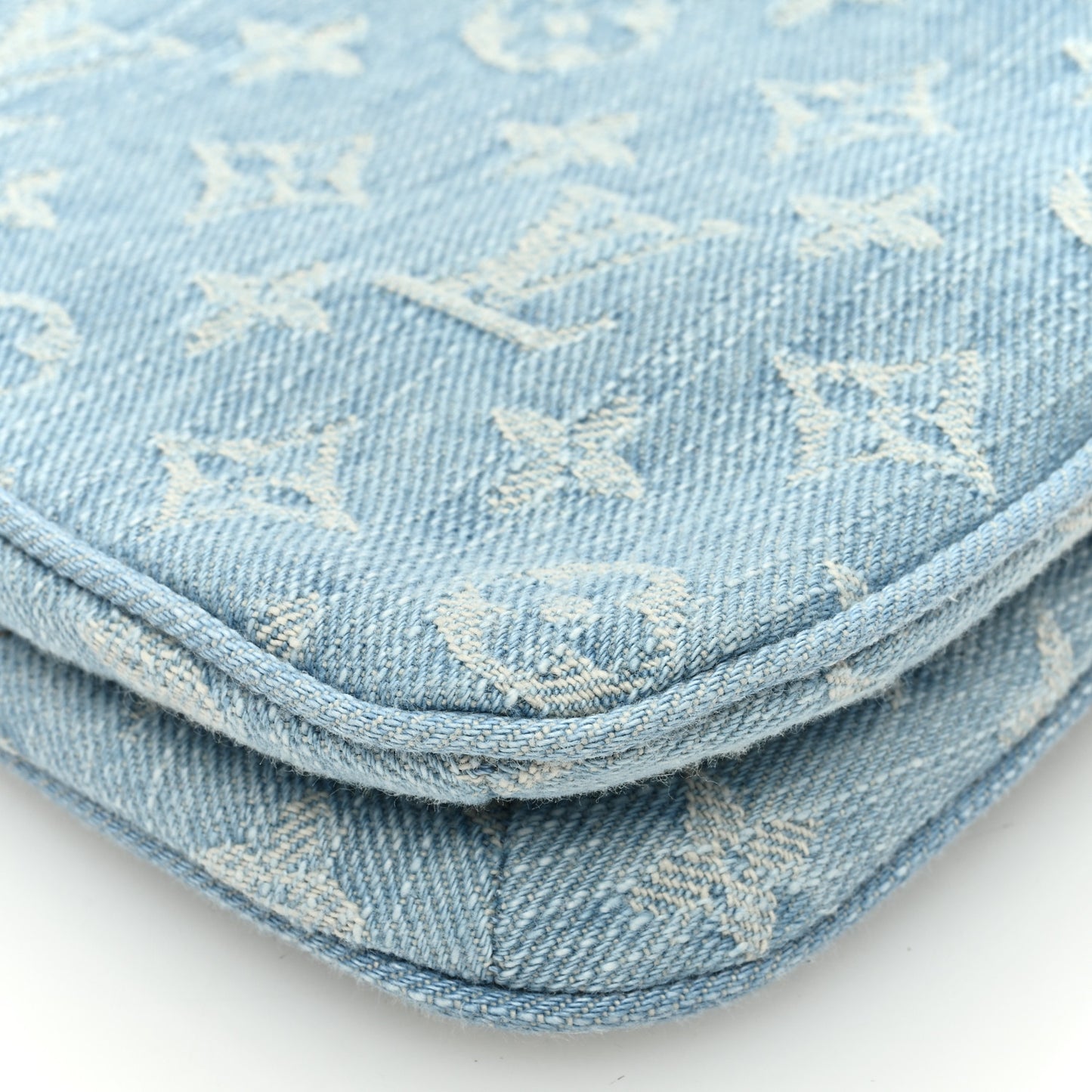 Monogram Denim Liv Pochette Sky Blue