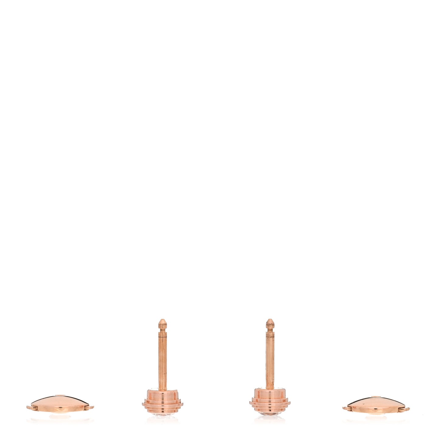 18K Pink Gold Diamond MM D'Amour Earrings